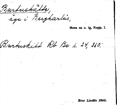 Bild på arkivkortet för arkivposten Burtuskätte