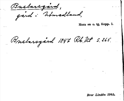 Bild på arkivkortet för arkivposten Buslarsgård