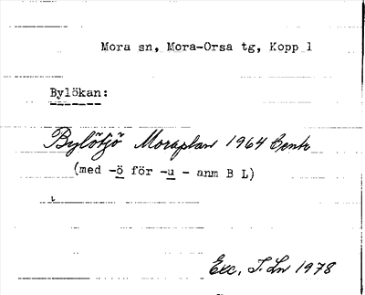 Bild på arkivkortet för arkivposten Bylökan