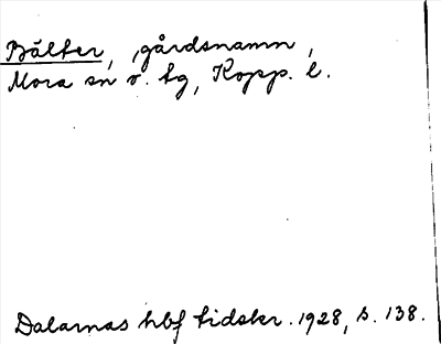 Bild på arkivkortet för arkivposten Bälter