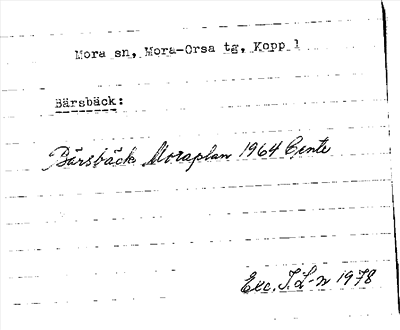 Bild på arkivkortet för arkivposten Bärsbäck