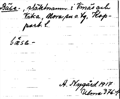 Bild på arkivkortet för arkivposten Bäse-