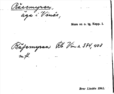Bild på arkivkortet för arkivposten Bäsemyren