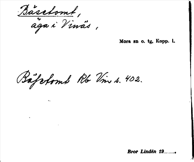 Bild på arkivkortet för arkivposten Bäsetomt