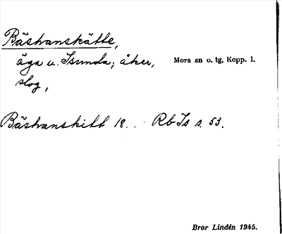 Bild på arkivkortet för arkivposten Bäshanskätte