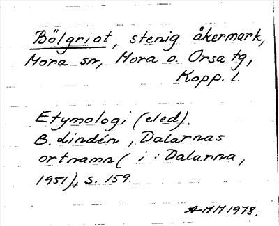 Bild på arkivkortet för arkivposten Bölgriot