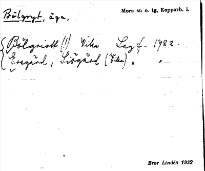 Bild på arkivkortet för arkivposten Bölgryt