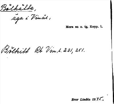Bild på arkivkortet för arkivposten Bölkätte