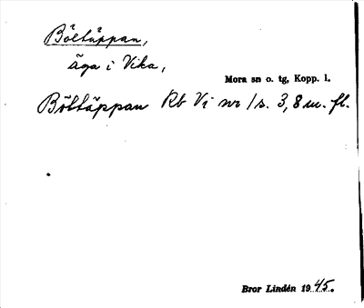 Bild på arkivkortet för arkivposten Böltäppan