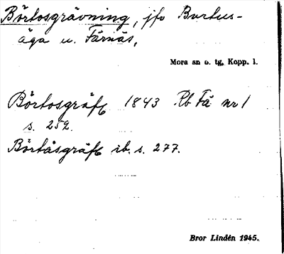 Bild på arkivkortet för arkivposten Börtosgrävning