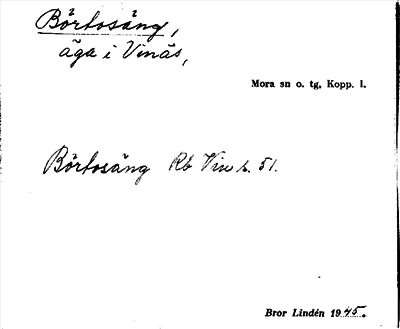 Bild på arkivkortet för arkivposten Börtosäng
