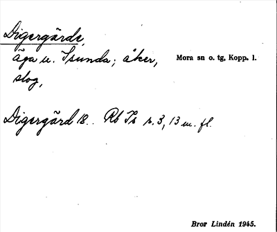 Bild på arkivkortet för arkivposten Digergärde