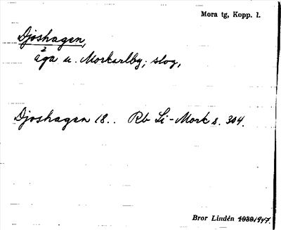 Bild på arkivkortet för arkivposten Djoshagen