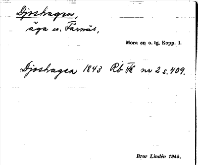Bild på arkivkortet för arkivposten Djoshagen