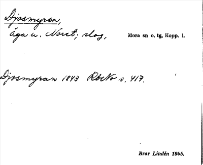 Bild på arkivkortet för arkivposten Djosmyren