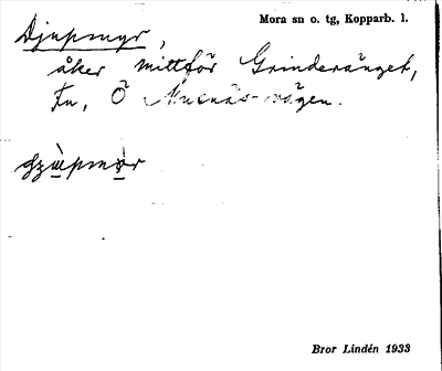Bild på arkivkortet för arkivposten Djupmyr
