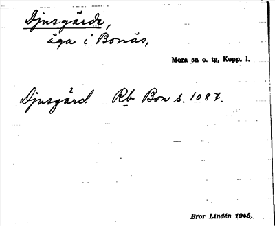 Bild på arkivkortet för arkivposten Djusgärde