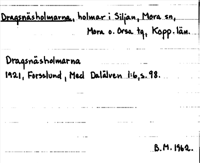Bild på arkivkortet för arkivposten Dragnäsholmarna