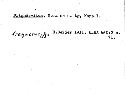 Bild på arkivkortet för arkivposten Dragnäsviken