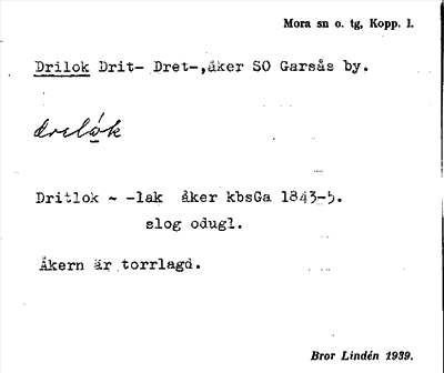 Bild på arkivkortet för arkivposten Drilok