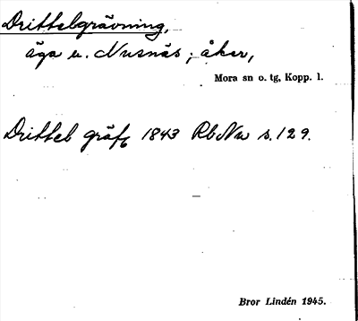 Bild på arkivkortet för arkivposten Drittelgrävning