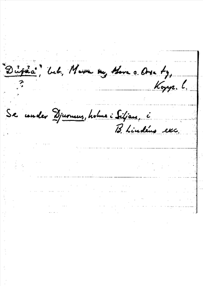 Bild på arkivkortet för arkivposten »Dufvå», se Djurmus
