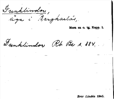 Bild på arkivkortet för arkivposten Dunklindor