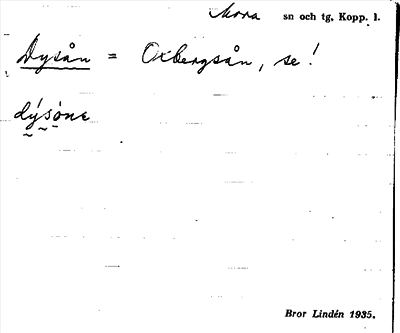 Bild på arkivkortet för arkivposten Dysån = Oxbergsån