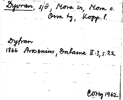 Bild på arkivkortet för arkivposten Dyvran