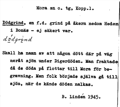 Bild på arkivkortet för arkivposten Dödgrind
