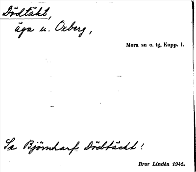 Bild på arkivkortet för arkivposten Dödtäkt