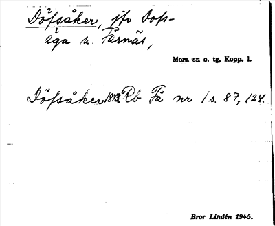 Bild på arkivkortet för arkivposten Döfsåker