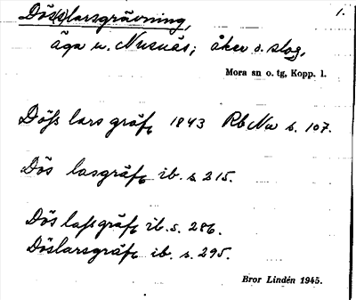 Bild på arkivkortet för arkivposten Dös(s)larsgrävning