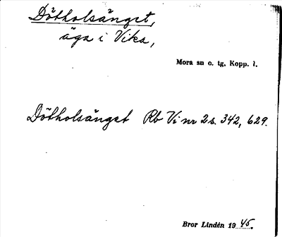 Bild på arkivkortet för arkivposten Dötholsänget