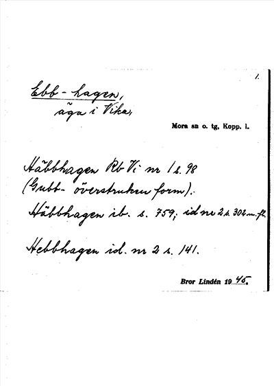 Bild på arkivkortet för arkivposten Ebb-hagen