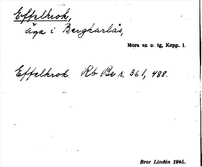 Bild på arkivkortet för arkivposten Effelkrok