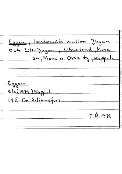 Bild på arkivkortet för arkivposten Eggen
