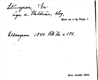 Bild på arkivkortet för arkivposten Ellmyren