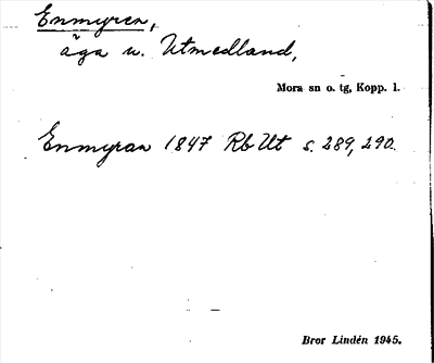 Bild på arkivkortet för arkivposten Enmyren