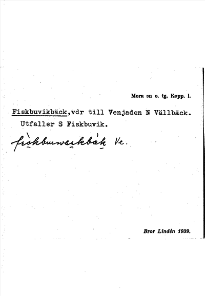 Bild på arkivkortet för arkivposten Fiskbuvikbäck
