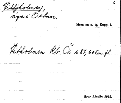 Bild på arkivkortet för arkivposten Fittjholmen