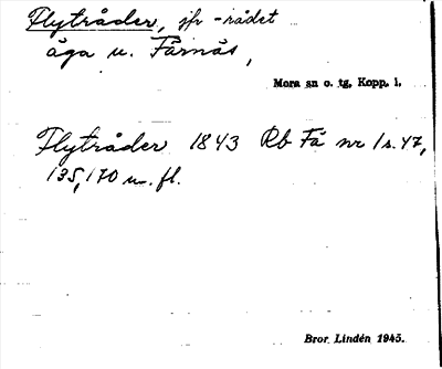 Bild på arkivkortet för arkivposten Flytråder