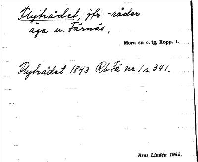 Bild på arkivkortet för arkivposten Flytrådet