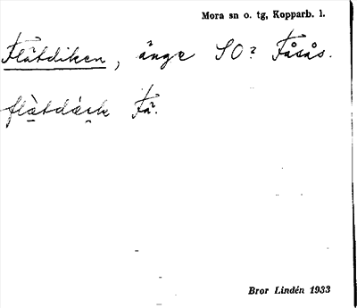 Bild på arkivkortet för arkivposten Flätdiken