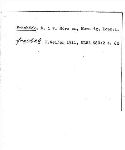 Bild på arkivkortet för arkivposten Fräsbäck