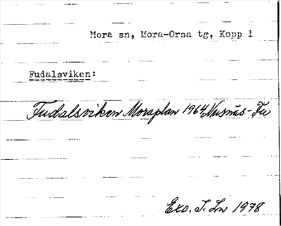 Bild på arkivkortet för arkivposten Fudalsviken