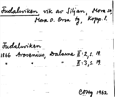 Bild på arkivkortet för arkivposten Fudalsviken