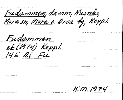 Bild på arkivkortet för arkivposten Fudammen