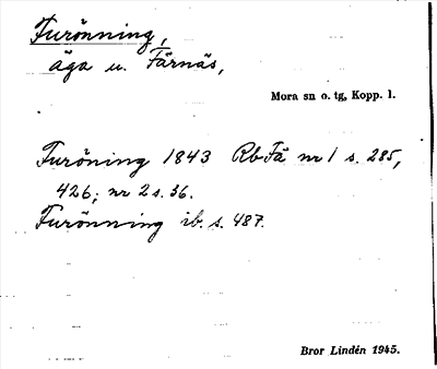 Bild på arkivkortet för arkivposten Furönning