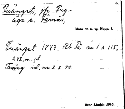 Bild på arkivkortet för arkivposten Fuänge(t)